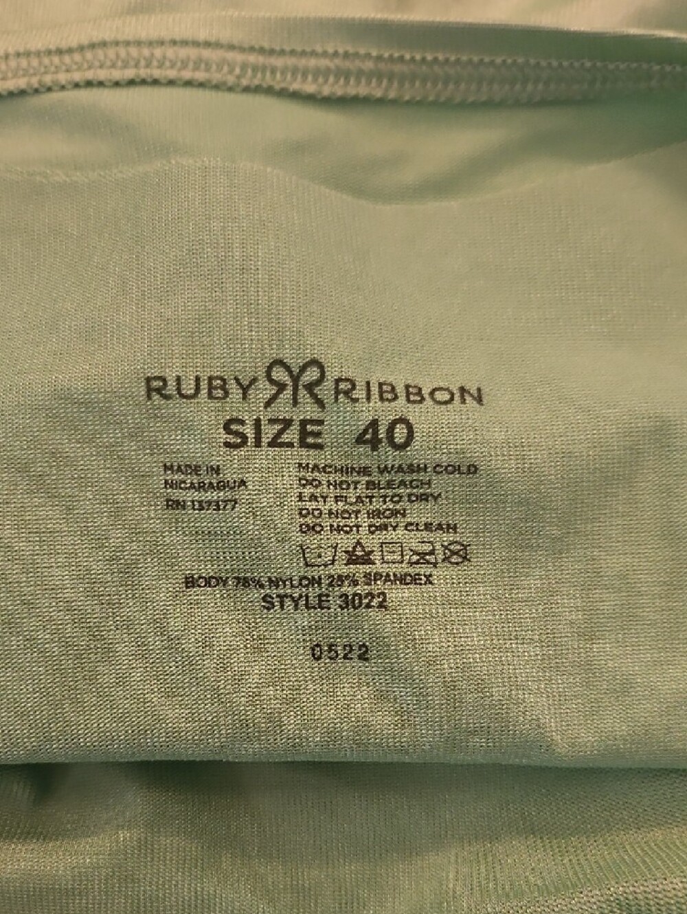 Ruby Ribbon Green Original Cami - Picture 4 of 4